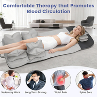 Matelas de massage pliable OEM à compression d'air pour tout le corps, chauffant, avec airbags cervicaux réglables pour la maison