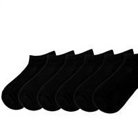 Chaussettes courtes unisexe personnalisées en mélange de bambou, polyester et élasthanne, résistantes aux déchirures, absorbantes, respirantes, amorties, pour usage quotidien