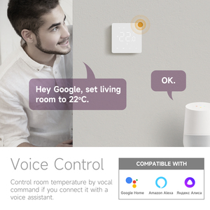 Регулятор температуры BEOK TUYA, TGM50-WIFI.WP термостато, Wi-Fi, термостат для подогрева пола - Product Image 4