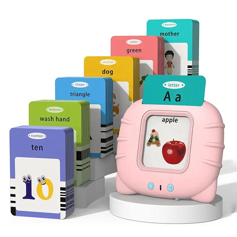 Kid Educativo Preescolar Palabras Animales Electronic Flash Cards Machine Aprendizaje Juguetes ABC Flash Cards/Cognitive Cards