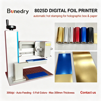 Imprimante numérique à feuille métallique Bonedry 8025D 300 dpi, machine d'impression par transfert de papier à chaud automatique pour boîte holographique