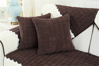 Tissu en velours côtelé à larges côtes avec poignée confortable pour housse de coussin, produit de qualité supérieure