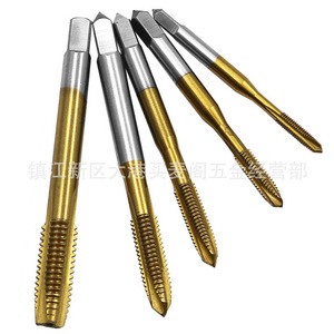 ชุดดอกต๊าปเกลียวขวา M3 M4 M5 M6 M8 เคลือบไทเทเนียม เหล็กกล้าความเร็วสูง - Product Image 2