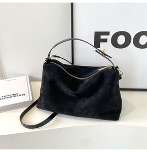 BESTELLA rétro mode femmes toutes saisons tout match sac à bandoulière en daim matériel automne hiver sac extérieur <span class=keywords><strong>Dailu</strong></span> utilisation - Product Image 3