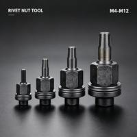 Kit d'outils pour écrous à riveter, pistolet à rivets aveugles, outil manuel pour écrous à riveter M4 M6 M8 M10 M12, kit d'inserts filetés robustes OEM