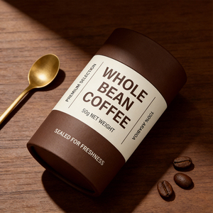 Conteneur tubulaire stratifié anti-odeur <span class=keywords><strong>pour</strong></span> le stockage du café Arabica biologique - Product Image 4