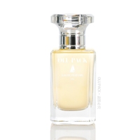 Flacons de parfum rectangulaires en verre dépoli de haute qualité avec bouchons dépolis – Vente chaude directe usine