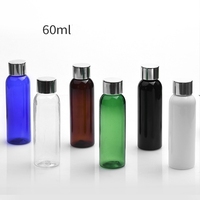 Prix Usine Bouteille en Plastique PET 60ml Sérigraphie Vente Chaude Soins Personnels 100pcs MOQ Sérum Lotion Shampoing Bouchon à Vis Scellé