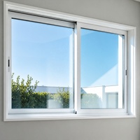 Ventanas Corredizas Horizontales de Aluminio Modernas al por Mayor, Doble Acristalamiento, Insonorizadas, Resistentes al Viento, con Rotura de Puente Térmico para Residencias