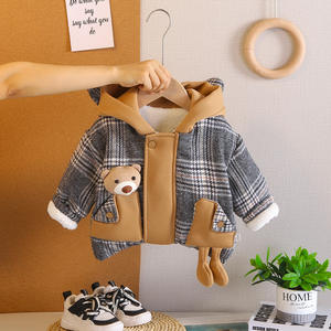 Vente directe en gros, veste à capuche épaisse pour garçons, motif de dessin animé, automne-<span class=keywords><strong>hiver</strong></span>, vêtements chauds, <span class=keywords><strong>manteau</strong></span> pour enfants - Product Image 5