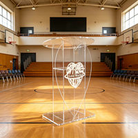 Vente en gros usine : Pupitre de conférence en acrylique transparent, Table de conférence pour église et cérémonie de mariage, Pupitre de soirée