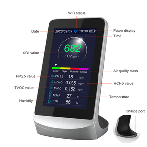 <span class=keywords><strong>Detector</strong></span> <span class=keywords><strong>de</strong></span> <span class=keywords><strong>CO2</strong></span> y PM2.5 Tuya WIFI, Medidor <span class=keywords><strong>de</strong></span> Calidad del Aire con Pantalla LCD, <span class=keywords><strong>Detector</strong></span> <span class=keywords><strong>de</strong></span> Temperatura y Humedad <span class=keywords><strong>de</strong></span> Escritorio, Japón - Product Image 4