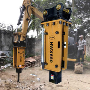 Venda quente 6 Ton Top Tipo Escavadeira Retroescavadeira Carregador Martelo Disjuntor Hidráulico para Rocha Eficiente Quebrando - Product Image 2