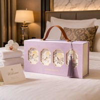Coffret Cadeau de Gâteaux de Lune du Festival de la Mi-Automne Durable avec Poignée en Cuir, Emballage en Papier Premium, Vente en Gros Personnalisée