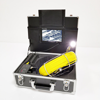 Caméra d'inspection de canalisation avec moniteur 7 pouces, objectif 23 mm, capteur CMOS, carte mémoire, étanche, câble de 20 m, système vidéo d'endoscopie industrielle