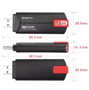 Adaptador USB WIFI 6E de 5400Mbps, controlador de <span class=keywords><strong>MU</strong></span>-MIMO gratuito para <span class=keywords><strong>Win</strong></span> 10 11 2,4G 5G 6GHz Wifi6 USB 3,0 Dongle tarjeta de red inalámbrica - Product Image 6
