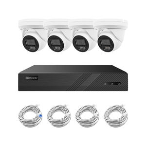 YCX 4CH 4MP IP OEM POE NVR Kit ColorVu lampu ganda pintar IR mikrofon bawaan sistem kamera CCTV keamanan jaringan 4CH - Product Image 3
