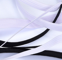 Bande élastique plate Tressée Stretch Couture Bande élastique Tresse Tricot Bande élastique
