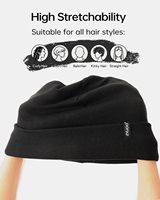 Zylioo XXL/XL/L/M/S Plus Size Heren 100% Acryl Jacquard Gebreide Muts met Boord Geribbelde Skull Cap Buiten Winter