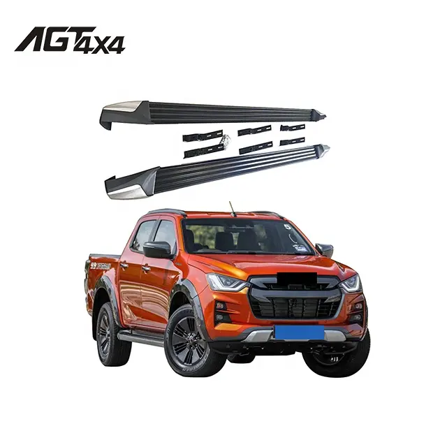 MAYINGXUE Car Door Side Step Bar Running Board Foot Pedals Protective Angel Exterior Accessories Fit For Isuzu D-max DMAX Color : Front right 