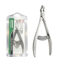 Coupe-cuticules de haute qualité en acier inoxydable avec logo laser, finition mate, outil de manucure professionnel portable, ensemble de ciseaux à ongles