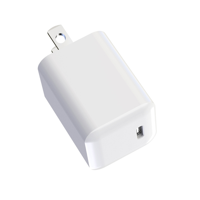 ETL Certified FCC CE Rohs USB Wall Charger US Plug 20W PD Fast Charging Type-C GAN 5A 2A Power Supply Adapter