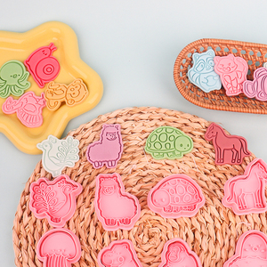 Moule à biscuits en plastique 3D en forme d'alpaga animal <span class=keywords><strong>de</strong></span> <span class=keywords><strong>ferme</strong></span>, écologique, pour <span class=keywords><strong>la</strong></span> fabrication <span class=keywords><strong>de</strong></span> biscuits DIY - Product Image 3