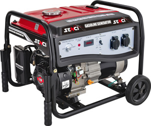 Senci Heavy Duty khung máy phát điện xăng 4.5kW giật <span class=keywords><strong>e</strong></span>-bắt đầu máy phát điện 220V 50 Hz bốn thì máy phát điện - Product Image 1