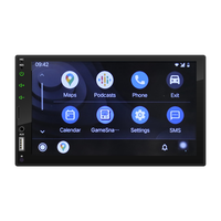 Autoradio 2 DIN avec écran tactile de 7 pouces, Carplay sans fil, Android Auto, radio FM, USB, Bluetooth, lecteur MP5