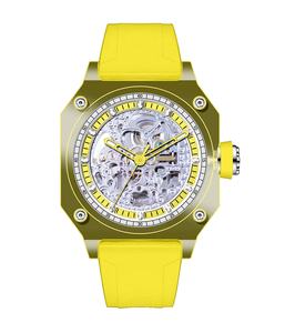 Reloj de Pulsera Automático para Hombre, Movimiento Mecánico 5ATM, Marca de Lujo OEM, Caja Cuadrada, Diseño Esqueleto, Fabricado en China - Product Image 3