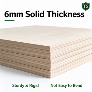 Plaques de contreplaqué de tilleul personnalisables 6mm 920x920mm 3x3ft pour découpe laser, modélisme et artisanat DIY - Product Image 3
