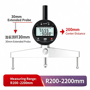 Medidor de Radio Digital Shance 200-2200mm, Regla Electrónica de Arco para Medición de Esferas Internas/Externas, Precisión de ±0.01mm - Product Image 2