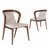 Chaise de salle à manger nordique en bois massif, chaise de négociation moderne et simple, fauteuil de loisirs