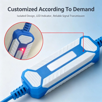 Cable de Descarga de Datos DC Custom USB-SC09+ para PLC Mitsubishi Serie FX, Arnés de Cableado para Comunicación y Programación de Automatización Industrial