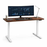 Bureau réglable en hauteur en bois massif naturel - Poste de travail motorisé silencieux à moteur unique OEM pour marques ergonomiques haut de gamme