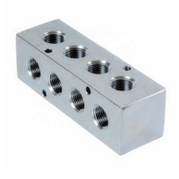 Bloc de collecteur en aluminium usiné CNC de qualité supérieure pour systèmes hydrauliques et pneumatiques
