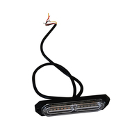Feux stroboscopiques ultra-minces à 12 LED pour montage en surface, pour camion, voiture, véhicule, mini-feu de calandre LED, balise d'urgence