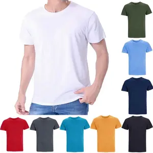 Fabriek Direct Plus Size 50% Katoen 50% Polyester T-shirt Custom Afdrukken