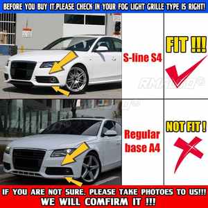 2 Piezas de Rejillas Hexagonales para Faros Antiniebla Delanteros de Coche, para Audi A4 B8 S-Line S4 2008-2012 8K0807681C 8K0807682C - Product Image 2