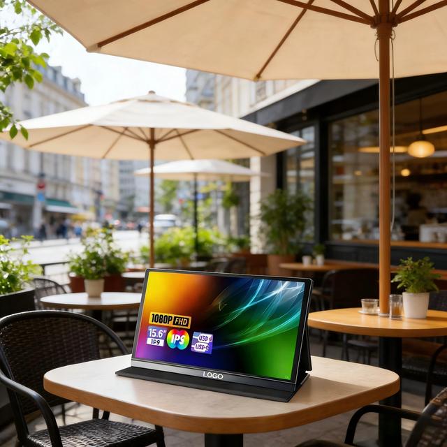 Wholesale 15.6 Inch Portable Monitor Full HD 1080P IPS Laptop Screen Extender USB C HDMI Portable Display for Business Office