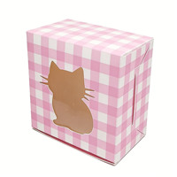 Boîtes à bonbons en carton pour fenêtre personnalisables, pour aliments, friandises sucrées, cadeaux, emballage de biscuits, joyeux