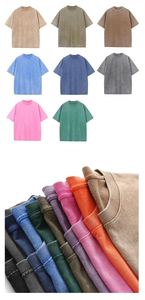 เสื้อยืดเปล่าผ้าคอตตอนหนา 230 กรัม แบบยูนิเซ็กส์ ทรงดรอปไหล่ ขายส่ง รับผลิตแบบ OEM สกรีนลายตามสั่ง เสื้อสตรีทแวร์ - Product Image 2