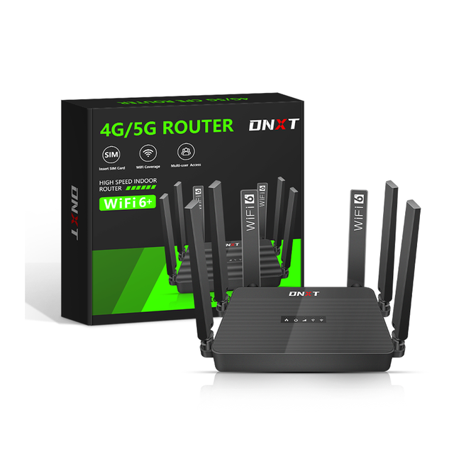 DNXT Portable Wifi Router with Sim Card Slot Router 4 WAN/LAN Capability 300mbps Firewall Detachable Antenna Wifi Internet