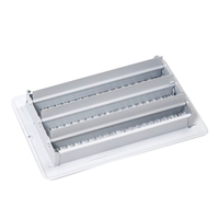Grille d'aération extérieure moderne en aluminium et acier, durable et efficace pour la distribution d'air dans les entrepôts et les salons