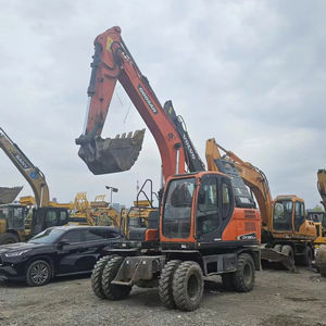 Excavadora de Ruedas Usada DOOSAN DX150W-9C de Alta Calidad, Modelo 2022, Motor, Caja de Cambios, PLC, Bomba, Rodamientos, 103kW, 15 Toneladas, en Venta - Product Image 2