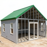Entrepôt économique en acier léger avec composants préfabriqués à construction rapide pour stockage temporaire ou permanent, montage facile sur site