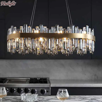 Lustre LED moderne de luxe nordique pour salon, chambre, hôtel, appartement, éclairage de projet