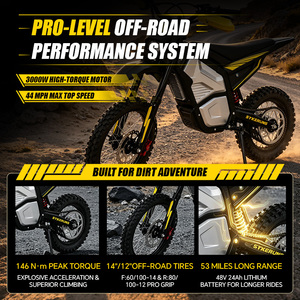 Moto électrique haute vitesse SYKERUNS <span class=keywords><strong>X5</strong></span> 2600W, entrepôt américain, <span class=keywords><strong>E</strong></span>-moto tout-terrain 48V 21 Ah, Enduro Pit Bike pour adultes - Product Image 4