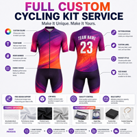Conjunto de Ciclismo Personalizado para Mujer con Degradado, Jersey de Manga Corta y Pantalones Cortos con 3 Bolsillos Traseros, Número de Equipo, Marca Privada, Suministro al por Mayor