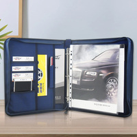 Portafolio A4 con Logotipo Personalizado, Organizador con 3 Anillas, Portafolio de Tela para Negocios, Carpeta Portafolio Personalizada